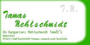 tamas mehlschmidt business card